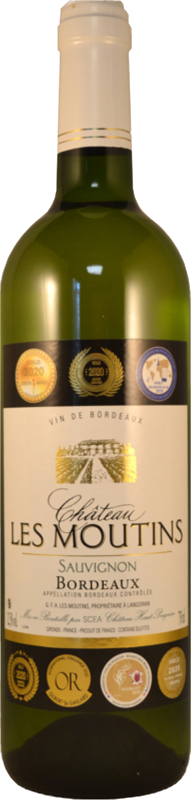 Chateau Les Moutins, Bordeaux Blanc, 2022