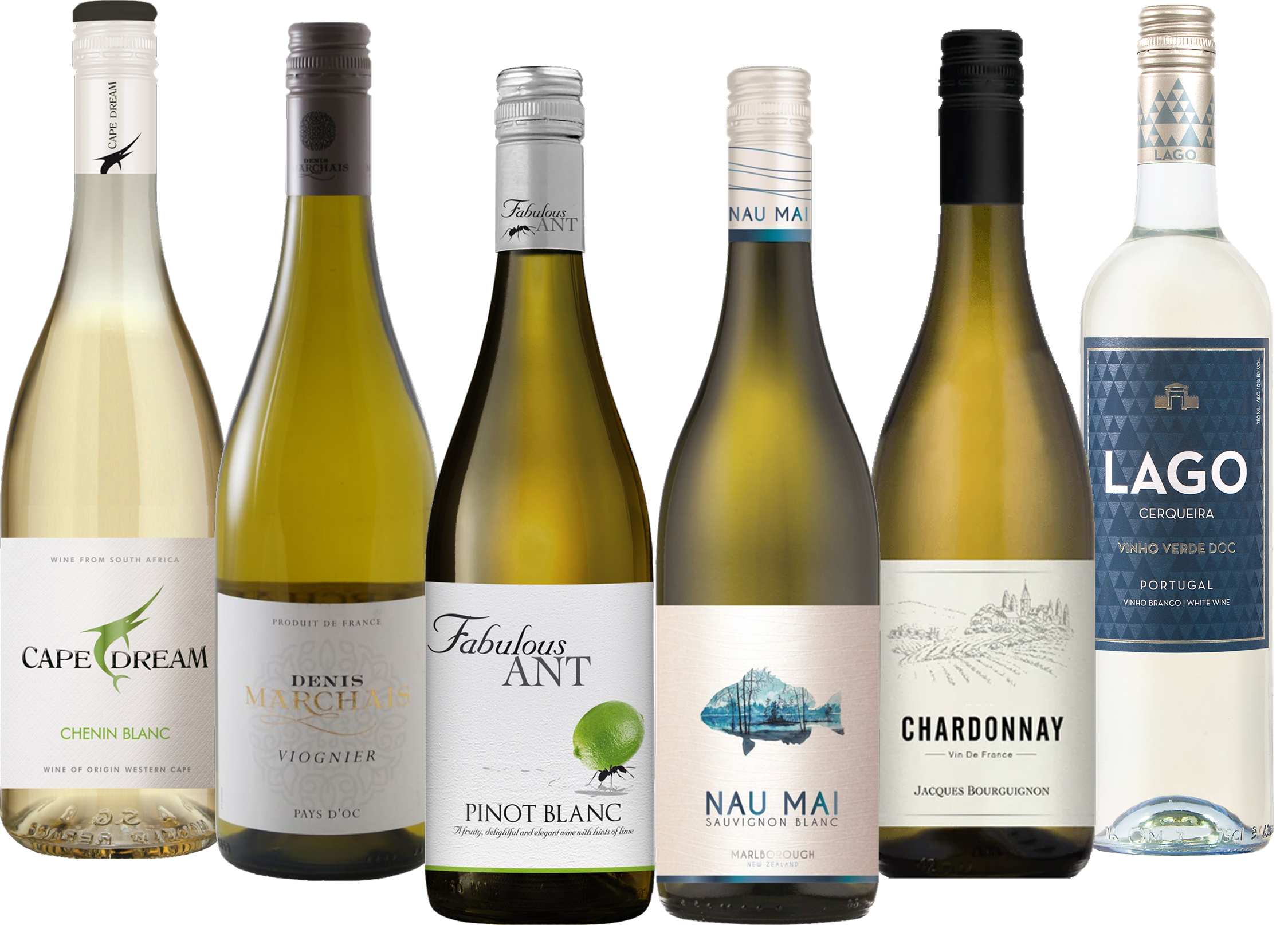 Winedrops, Mixed White Wine Bundle, NV